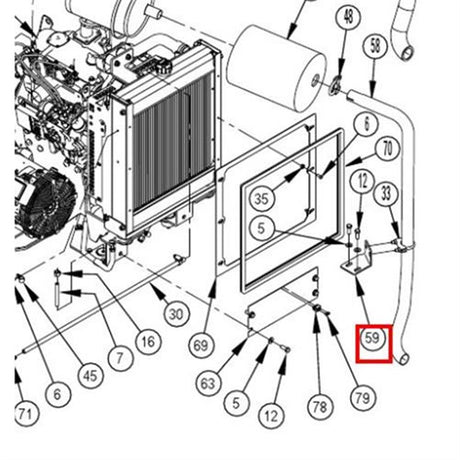 Nilfisk Original 56510169 Halterung Auspuffendrohr Ersatzteil