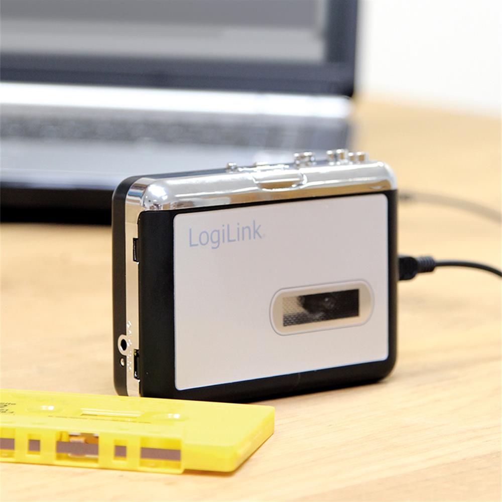LogiLink Kassetten-Digitalisierer mit USB-Anschluss und MP3-Konvertierung