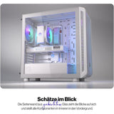 ENDORFY Arx 700 White ARGB, PC-Gehäuse, weiß, mit 4x140-mm-Lüfter, Seitenwand aus gehärtetem Glas