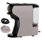 Camry CR 4414bm Multi-Kapsel-Espressomaschine, 19 bar Kaffeemaschine für Kapseln, Pads und gemahlenen Kaffee, kompakt fürs Büro und Zuhause, Mocca/Schwarz