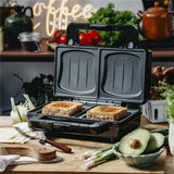 Camry CR 3074 Sandwich maker 2 in 1 Silber Sandwichmaker und Kontaktgrill
