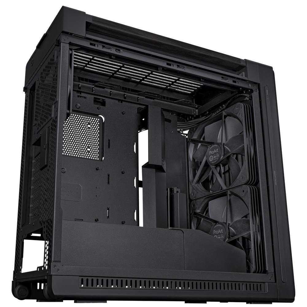 ASUS ProArt PA602 Wood Edition Metal Panel E ATX PC Gehäuse mit 420 mm Radiator