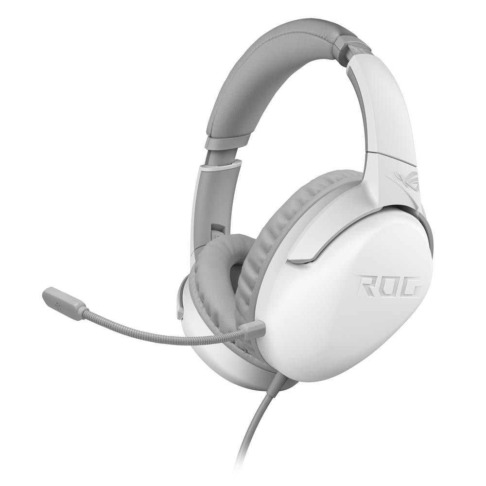 ASUS ROG Strix Go Core Moonlight White Gaming Headset kabelgebunden 3,5mm-Klinkenstecker leicht weiß