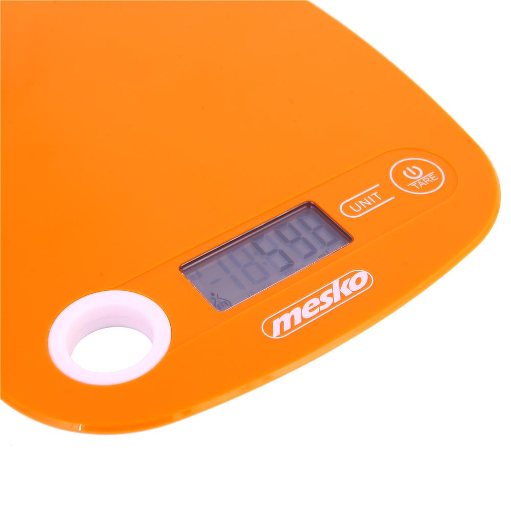 Mesko MS 3159o Küchenwaage 5kg Digitalwaage Abstellautomatik orangenfarben