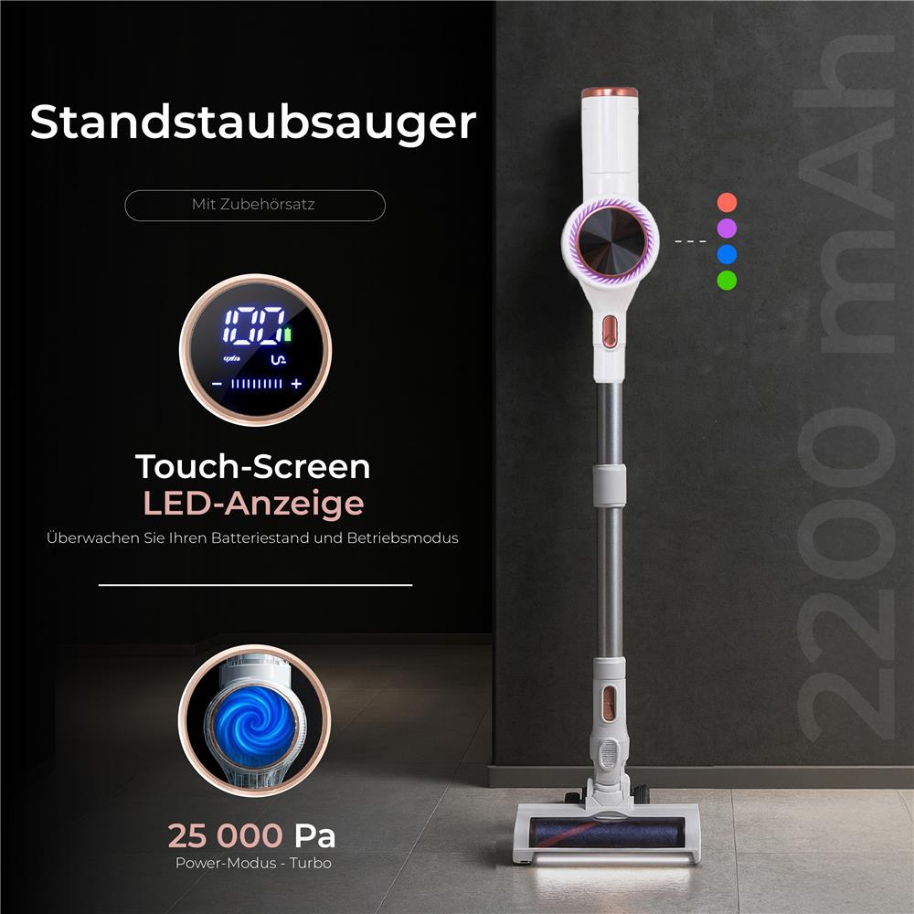 Adler AD 7079 Kabelloser Staubsauger Weiß leise