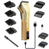 Camry CR 2835 Premium Metallic Haarschneidemaschine gold Trimmer Bartschneider mit LCD