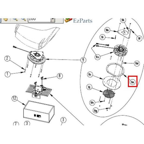 Nilfisk Original 33023192 Dichtung Motor-Vakuum SIP Ersatzteil