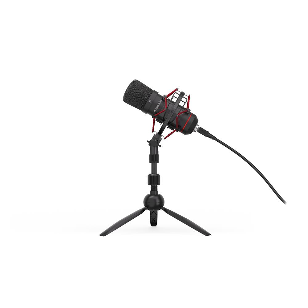 ENDORFY Solum T USB Mikrofon Schwarz mit Anti Shock Montage und Stativ