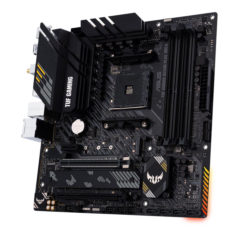 ASUS TUF GAMING B550M-PLUS WIFI II Mainboard Sockel Ryzen AM4 AMD mATX PCIe 4.0 dual M.2 WiFi6