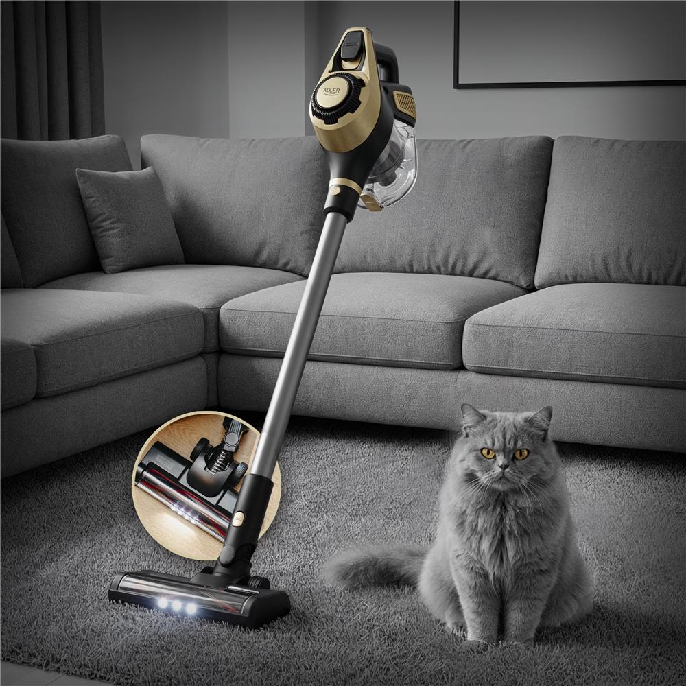 Der Adler AD 7083 Elektrische Staubsauger Gold 3 Stufen Filtersystem Überhitzungsschutz