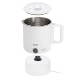Adler AD 1388w Reisewasserkocher 0,8L kompakt leicht klappbarer Griff Weiß Camping