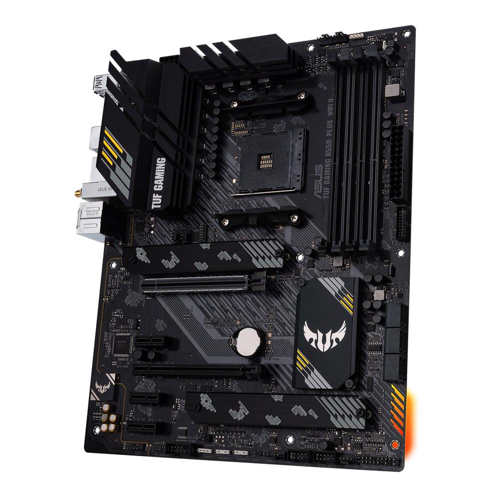 ASUS TUF GAMING B550-PLUS WIFI II Mainboard Sockel Ryzen AM4 (ATX, PCIe, Dual M.2, WiFi6, SATA)