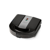 Camry CR 3063 Sandwichmaker 3-in-1, Kontaktgrill und Nusskuchen-Maker, wechselbare Antihaft-Platten, 750 W, Cool-Touch-Griff, vertikal lagerbar, Schwarz-Silber