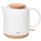 Adler AD 1304 Keramik Wasserkocher 1,0L weiß