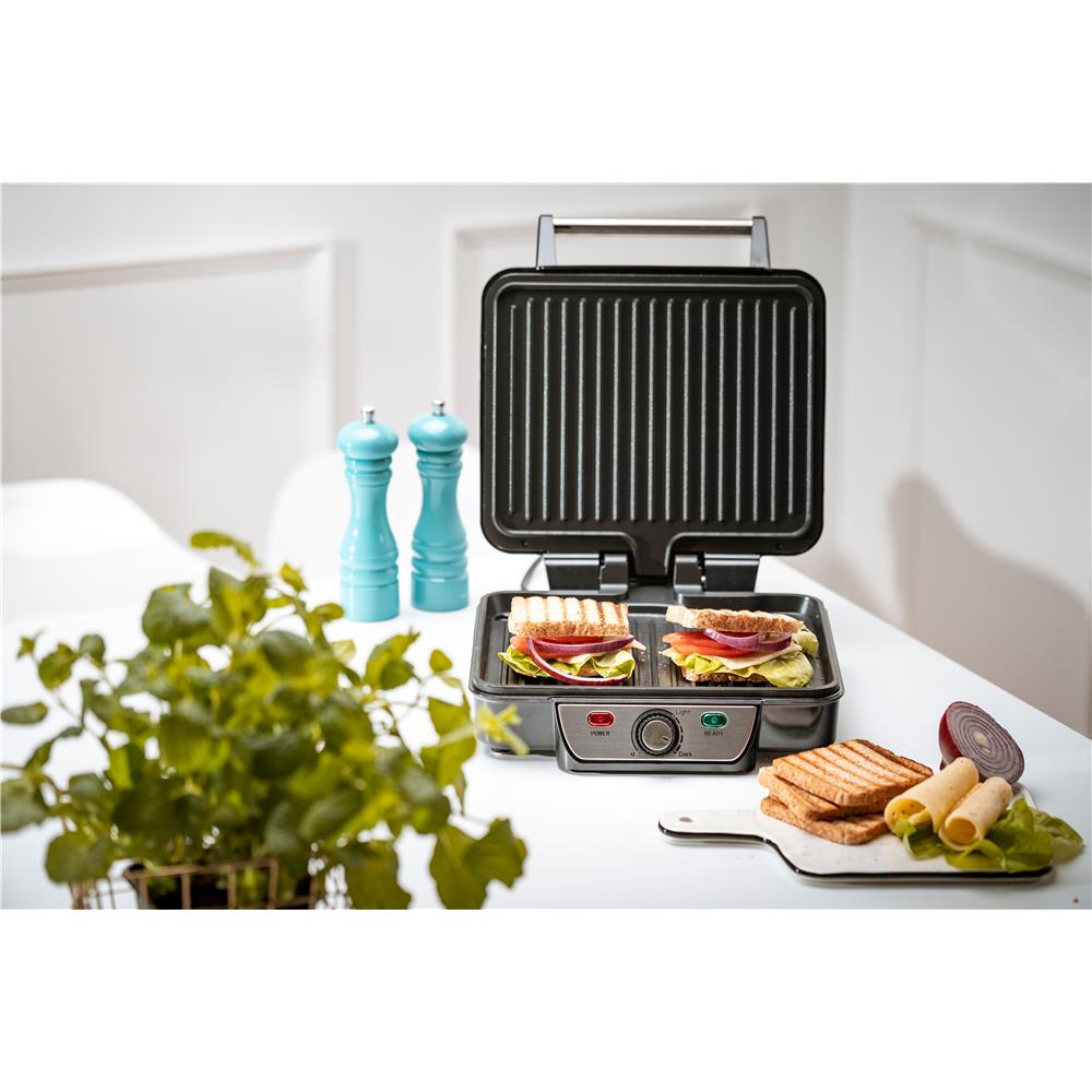 Mesko MS 3050 Kontaktgrill, Elektrogrill, Tischgrill, 2500 Watt, Antihaftbeschichtet