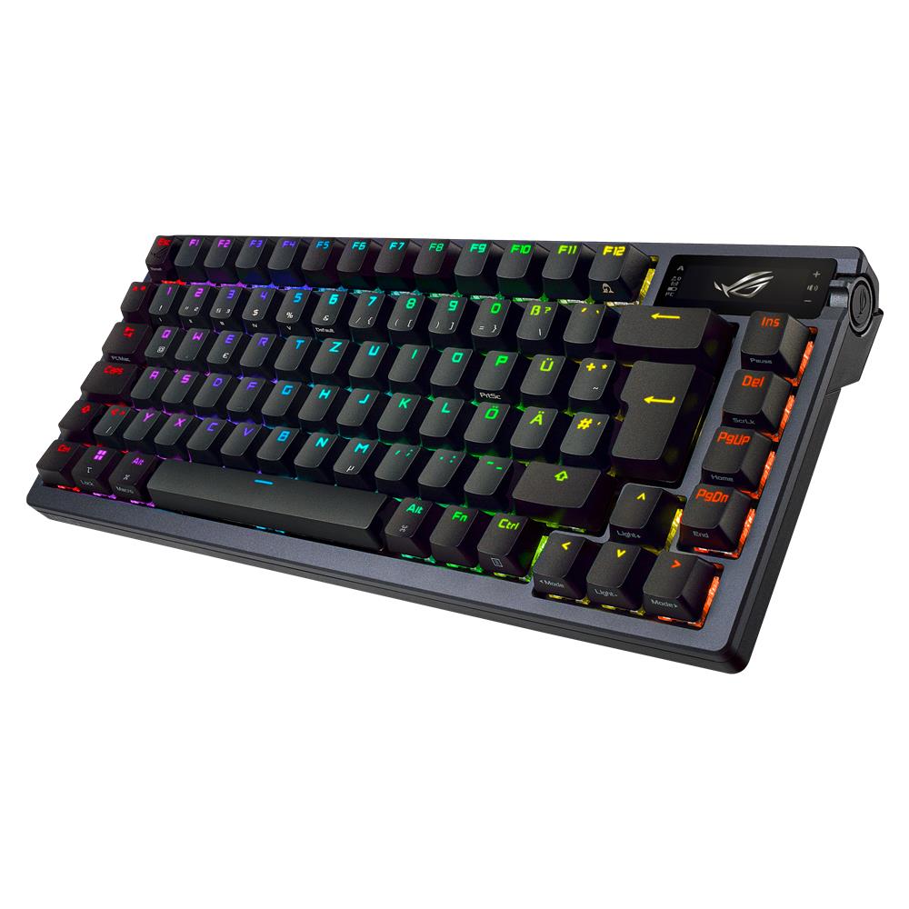 ASUS ROG Azoth RGB Gaming-Tastatur deutsches Layout 75% Tastaturformfaktor mechanische ROG NX-Switches