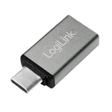 LogiLink USB-C Adapter auf USB 3.0 Buchse Alu silber