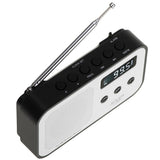 Adler AD 1907 PLL AM FM Digitalradio mit Weckerfunktion, USB C, Weiß Schwarz