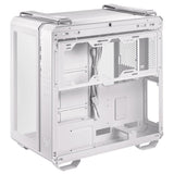 ASUS TUF Gaming GT502 Zweikammer-Gehäuse in Weiß, gehärtetes Glas, Panoramablick