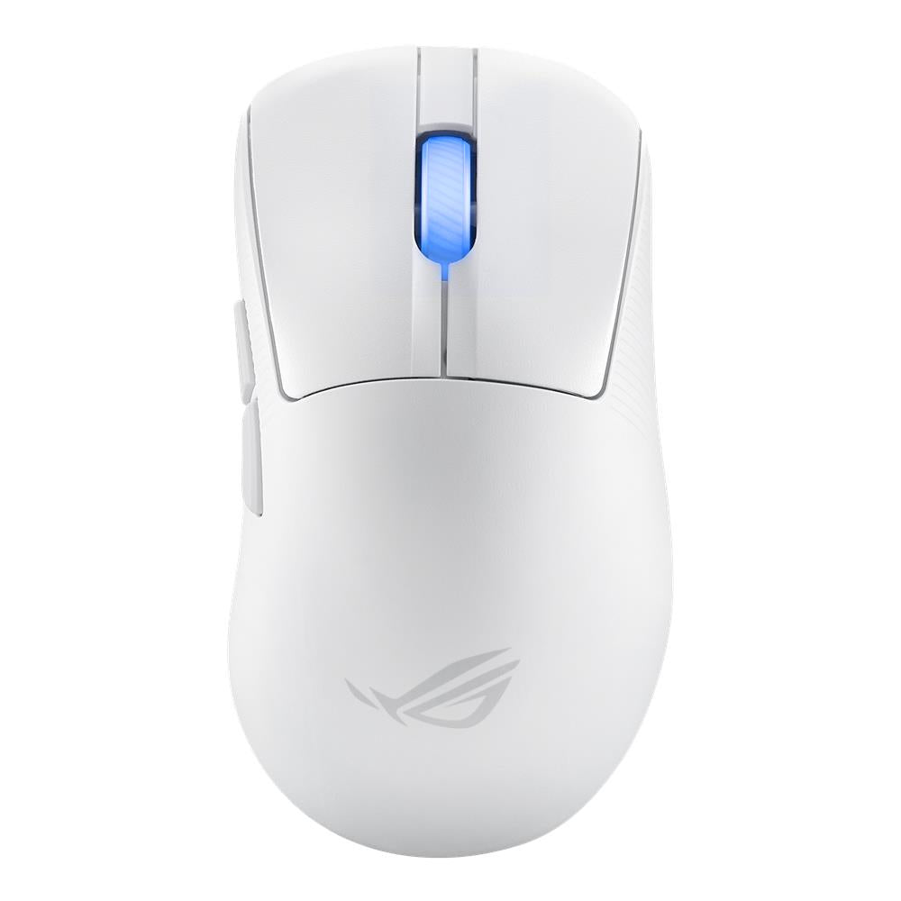 ASUS ROG Keris II Ace Wireless AimPoint White Gaming Maus, 42.000 dpi, USB, Bluetooth, 2,4-GHz-HF