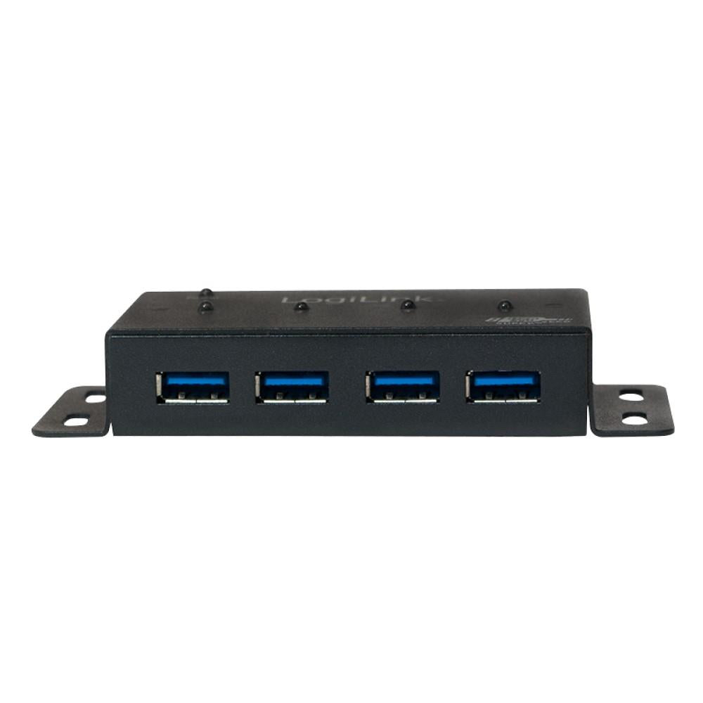 LogiLink USB 3.0 HUB 4-Port Metall Gehäuse