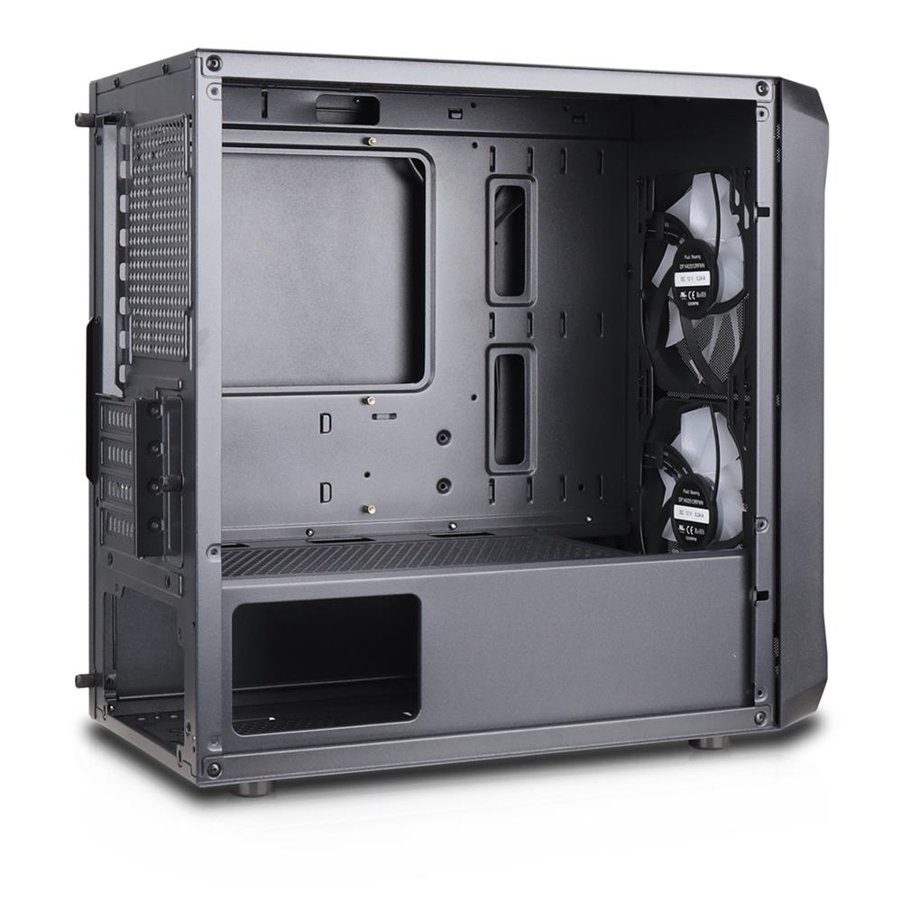 Silentware Air 10 Black – Kompaktes mATX PC-Gehäuse mit Mesh-Front & Glas-Seitenfenster