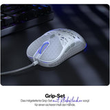 ENDORFY LIV Onyx White, Gaming Maus, kabelgebunden, Ultraleicht (69 g), Weiß, 12.000 DPI, ARGB