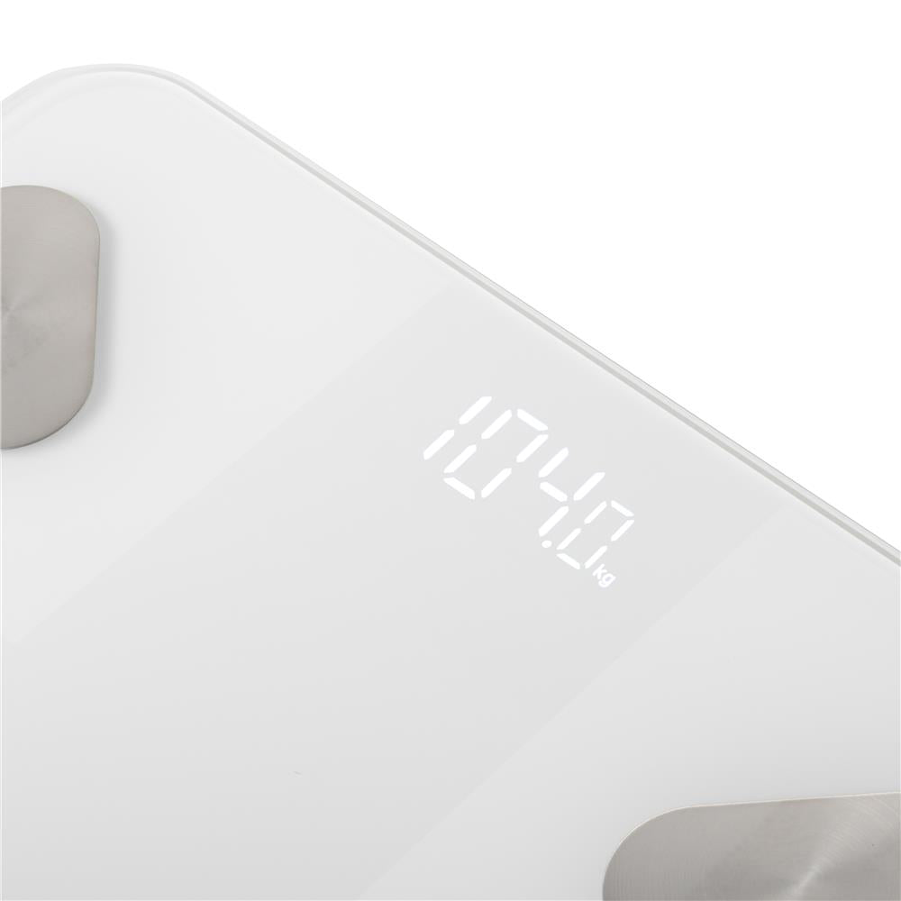 Adler AD 8186 Tuya Smart Badezimmerwaage mit App Bluetooth Personenwaage weiß