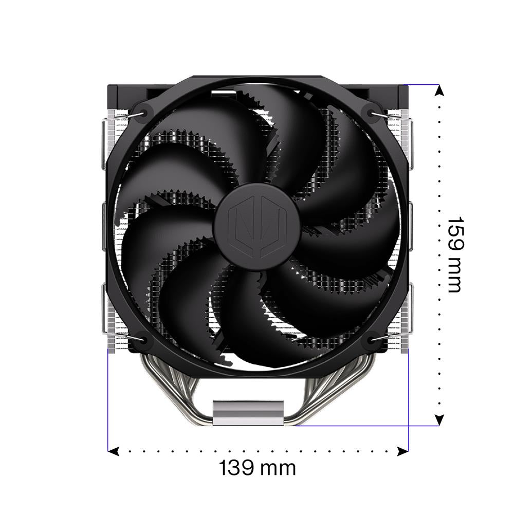 ENDORFY Fortis 5 Dual Fan EY3A009, CPU-Kühler, Schwarz, Wärmeleitpaste inklusive