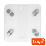 Adler AD 8186 Tuya Smart Badezimmerwaage mit App Bluetooth Personenwaage weiß