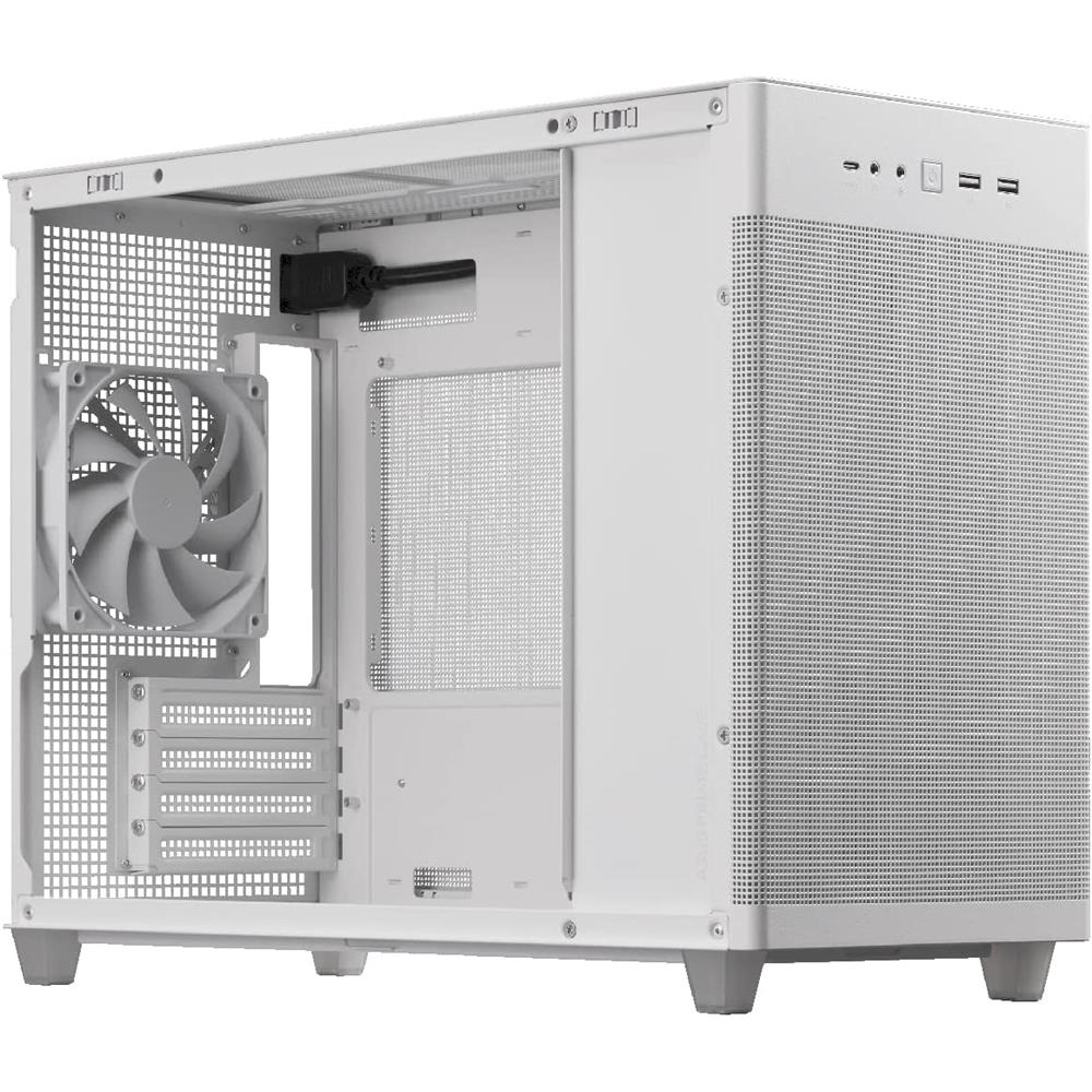 ASUS Prime AP201 MicroATX Gehäuse weiß Mesh-Design unterstützt ATX-Netzteile