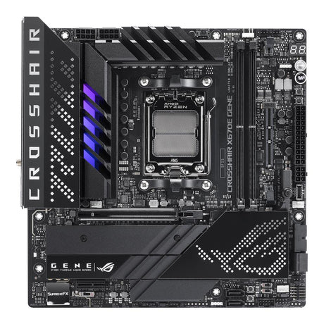 ASUS ROG CROSSHAIR X670E GENE Gaming Mainboard Sockel AMD AM5 Ryzen 7000 micro-ATX