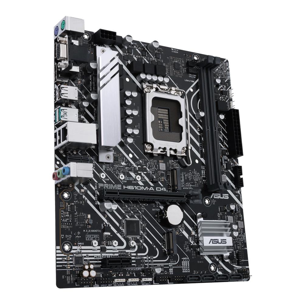 ASUS Prime H610M-A D4-CSM Business Mainboard Sockel Intel LGA 1700 mATX PCIe 4.0 1Gb Ethernet