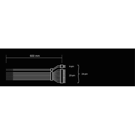 be quiet! Power Cable CB-6620 20+4-Pin Kabel Mainboard schwarz