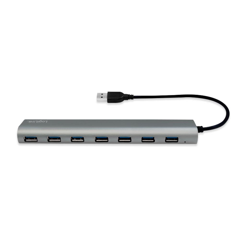 LogiLink USB 3.0 7-Port Hub mit Aluminiumgehäuse