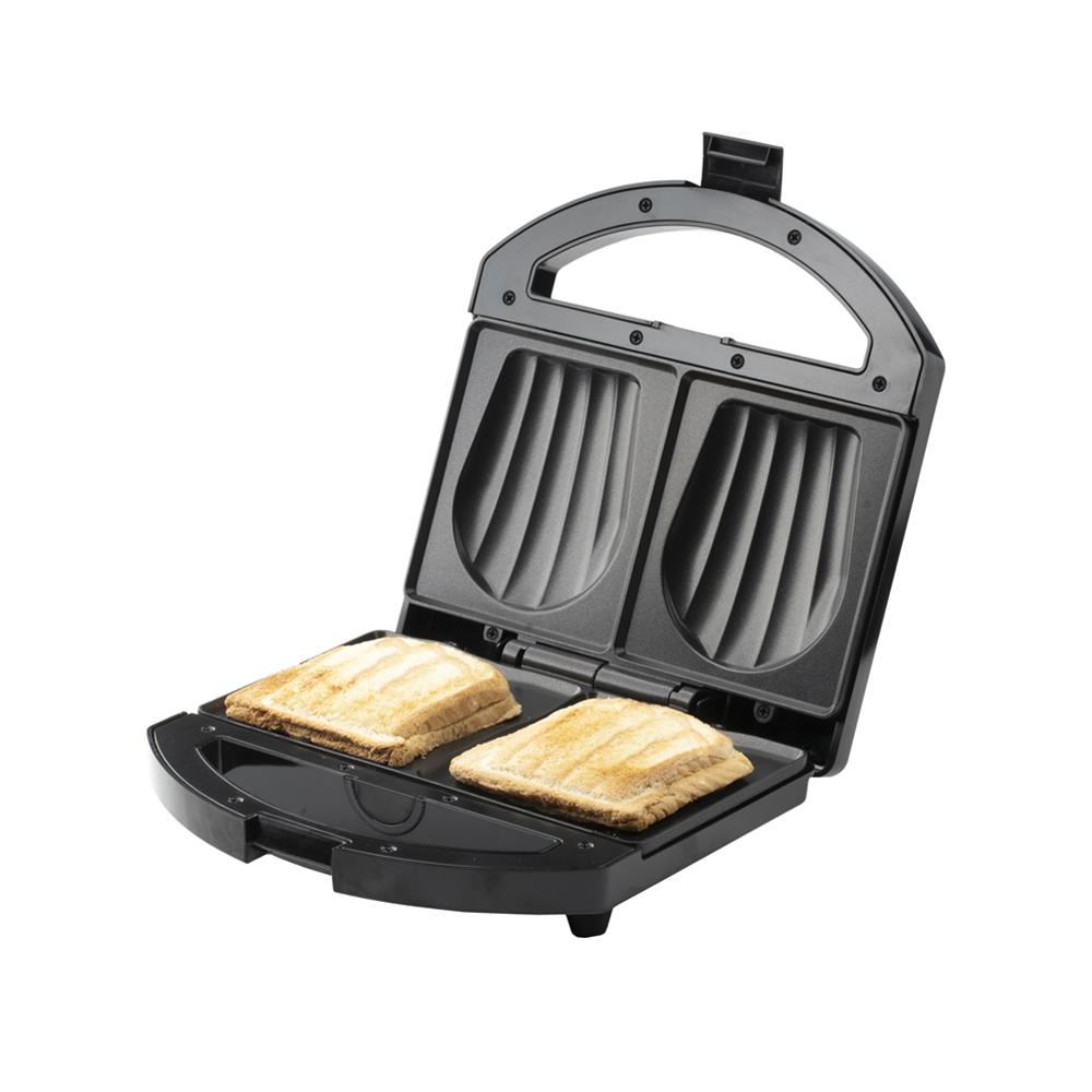 Adler Sandwichmaker AD 3069 Antihaftbeschichtung Sandwichtoaster schwarz