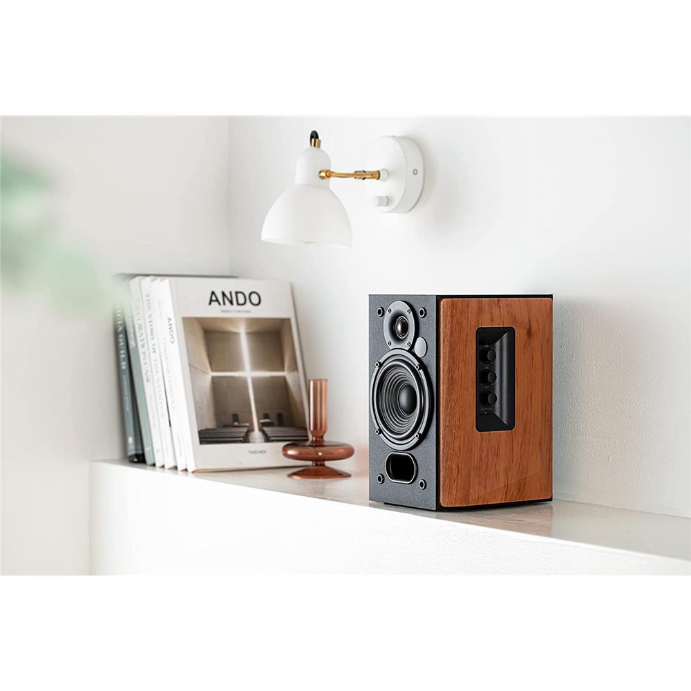 Edifier Studio R1380T 2.0 Regallautsprechersytem (42 Watt) im Echtholzgehäuse (MDF), Braun