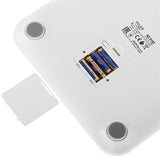 Adler AD 8187 Smart Badezimmerwaage mit App 180 kg LED Personenwaage weiß