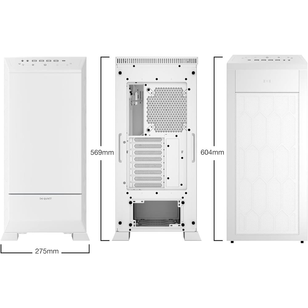 be quiet! Dark Base Pro 901 White PC-Gehäuse, Full-Tower, Fenster, 3x Lüfter, austauschbare Cover