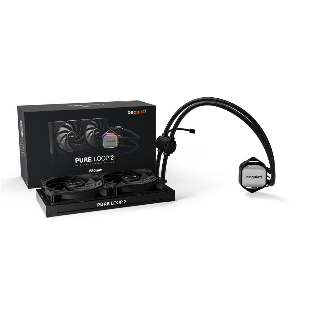 be quiet! Pure Loop 2 280mm All-in-One Wasserkühlung AMD Intel Systeme 2x Pure Wings 3 PWM high-speed Lüfter ARGB BW018