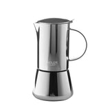 Adler Espresso Kaffeemaschine AD 4417 620ml Spülmaschinenfest Edelstahl silber