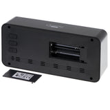 Adler AD 1195b Digitaler Wecker batteriebetrieben mit Temperaturanzeige Schwarz