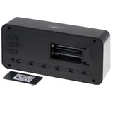 Adler AD 1195b digital Wecker batteriebetrieben Temperaturanzeige schwarz