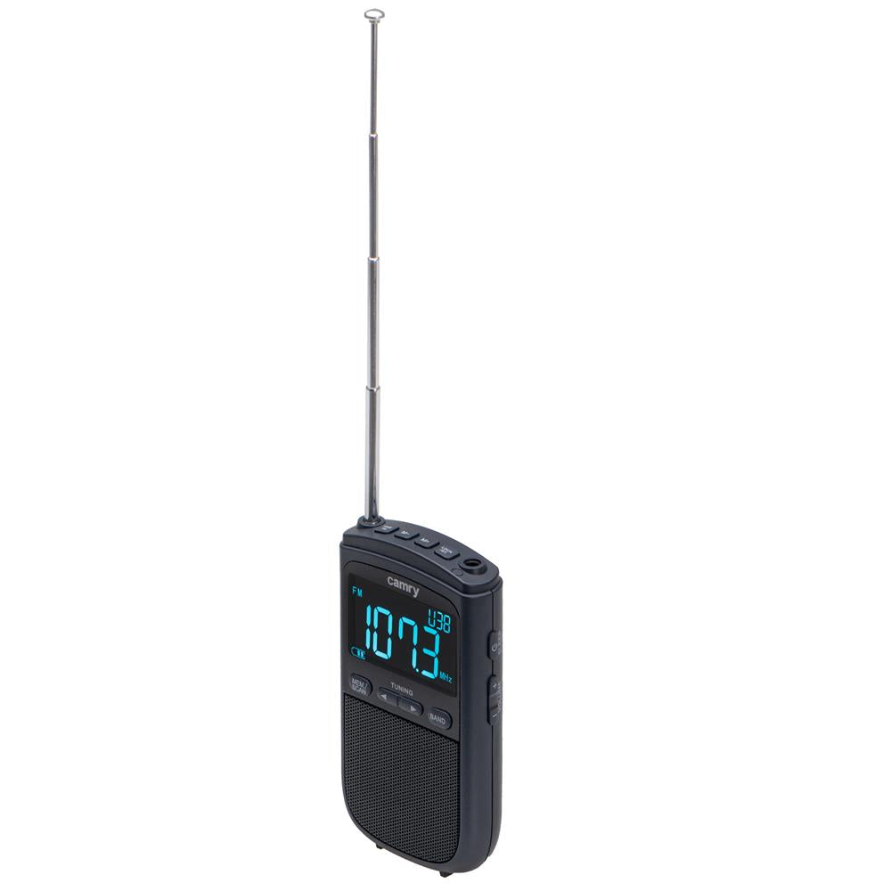 Camry CR 1905 Tragbares Mini Radio mit Akku und USB Schwarz