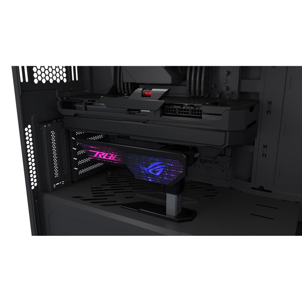 ASUS ROG Herculx Grafikkartenhalter Stützhöhe 72-128 mm AURA Sync inkl. Wasserwaage