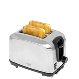 Adler AD 3222 Toaster in Silber, 1000W, mit Brötchenaufsatz, 7 Stufen und Krümelschublade