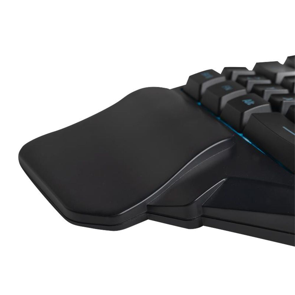 LogiLink Beleuchtete Einhand-Gaming Tastatur schwarz schnurgebunden