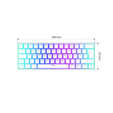ENDORFY Keyboard Thock Compact Wireless, Tastatur, DE-Layout, Weiß, Kabellos, Beleuchtet