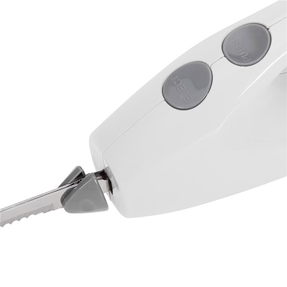 Adler AD 4512 Elektromesser elektrisches Küchenmesser aus Edelstahl Weiß