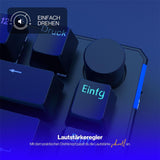 ENDORFY Thock 75% Wireless DE Kailh Box Red, Tastatur, DE-Layout, Schwarz, Kabellos, Beleuchtet